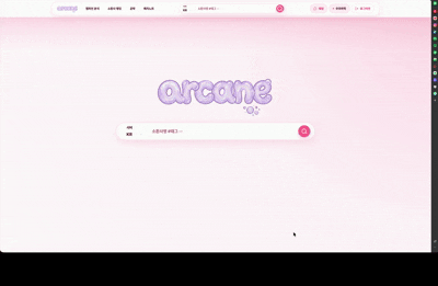 ARCANE 전적 검색 GIF